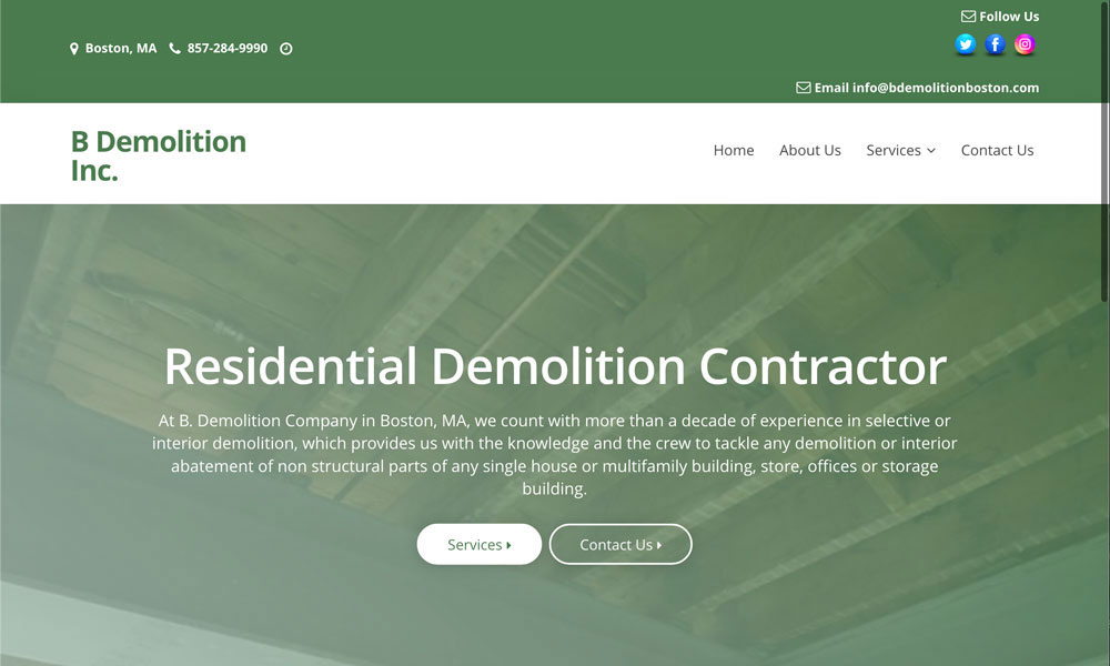 Website Design For Contractors Lynn MA