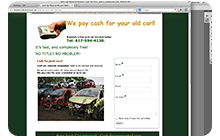 Landing page design East Boston
