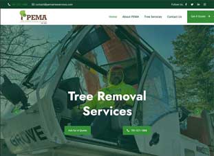 Web design for tree removal company Saugus MA